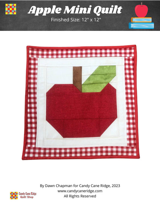 🍏🧵 Create Magic with the Apple Mini Quilt: The Perfect Wall Hanging or Table Topper! 🍏🧵