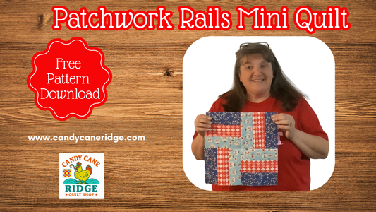 🧵 “Patchwork Rails Mini Quilt | Free Rail Fence Quilt Pattern for Beginners