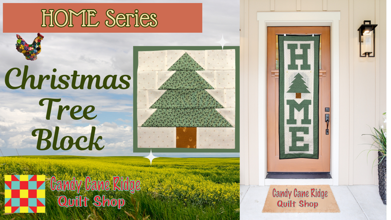 Christmas Tree Quilt Block for HOME Porch Quilt