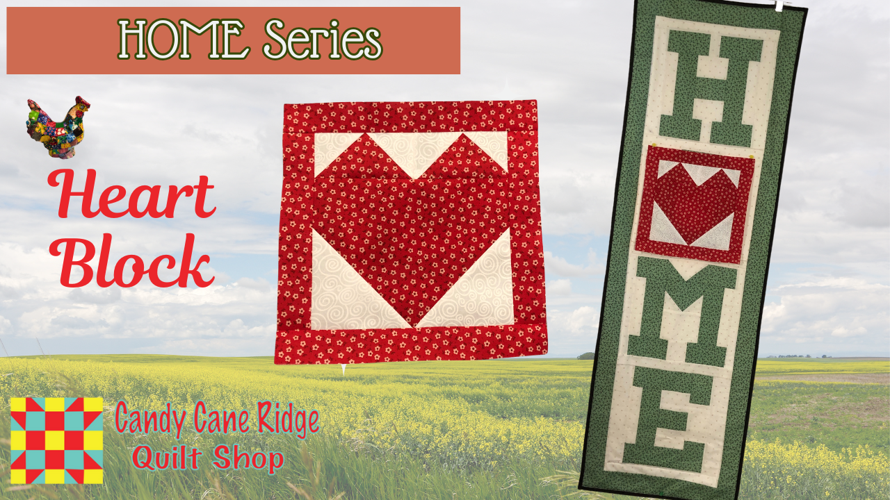 Heart Quilt Block for HOME Porch Quilt