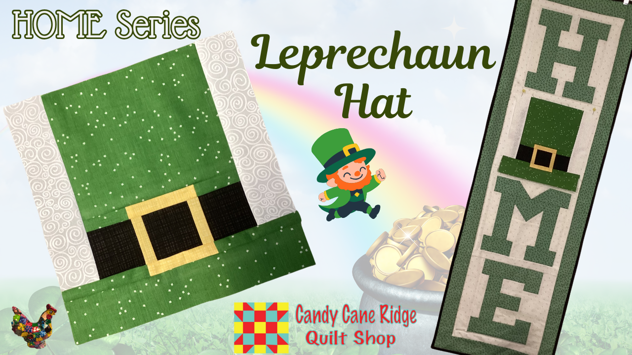 Leprechaun Hat Quilt Block for HOME Porch Quilt
