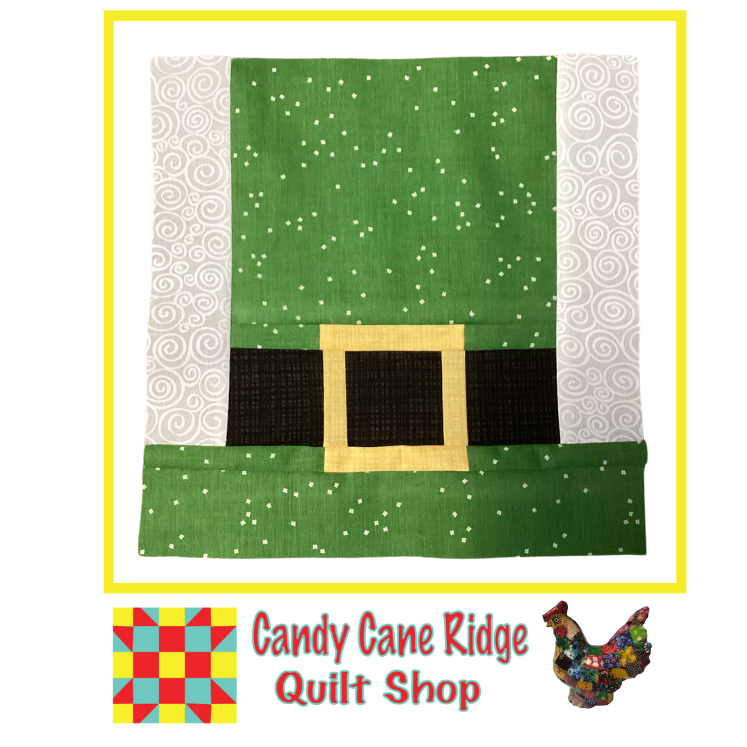Leprechaun Hat Quilt Block for HOME Porch Quilt