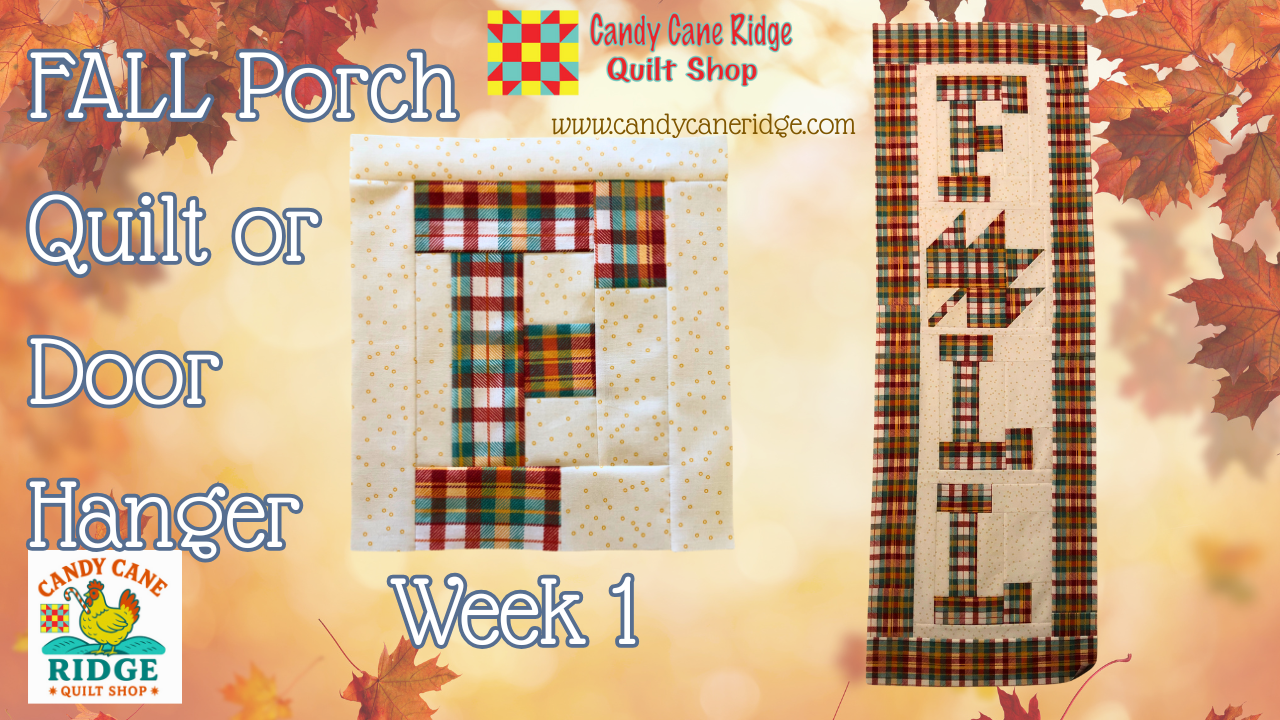 Fall Porch Quilt Pattern | Maple Leaf Door Hanger | Beginner Friendly Quilt Pattern