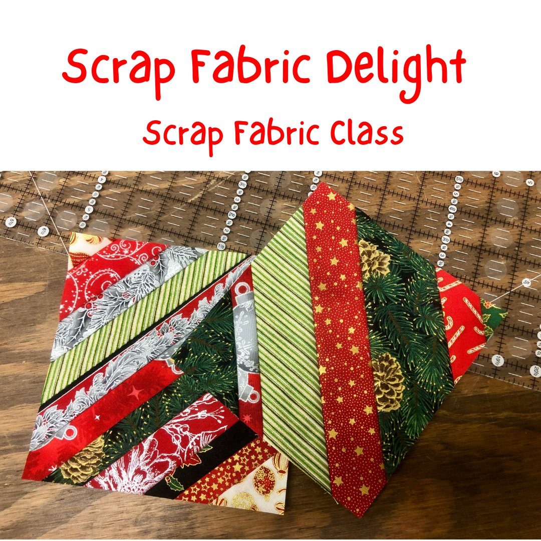Scrap Fabric Delight Quilt Block Class – Candy Cane Ridge