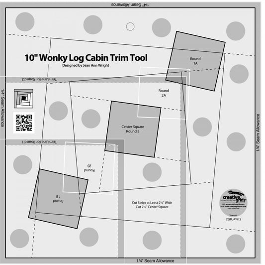 Creative Grids 10in Wonky Log  Cabin Trim Tool