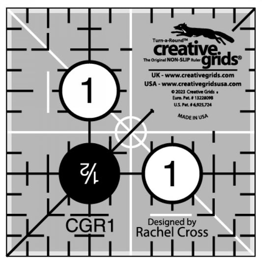 Creative Grids Quilt Ruler 1 1/2in square