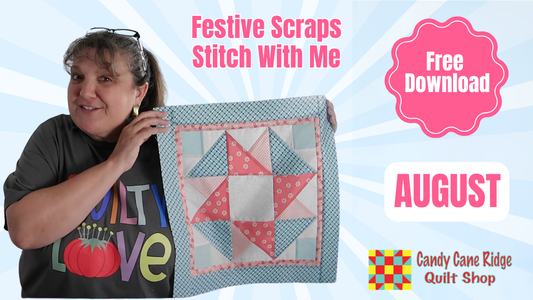 2026 A Year of Festive Scraps Stitch With Me- A Year of Scrap Quilting (2026)