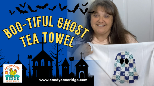 🎃 Boo-Tiful Squares Ghost Applique — A Whimsical Halloween Stitch! 👻