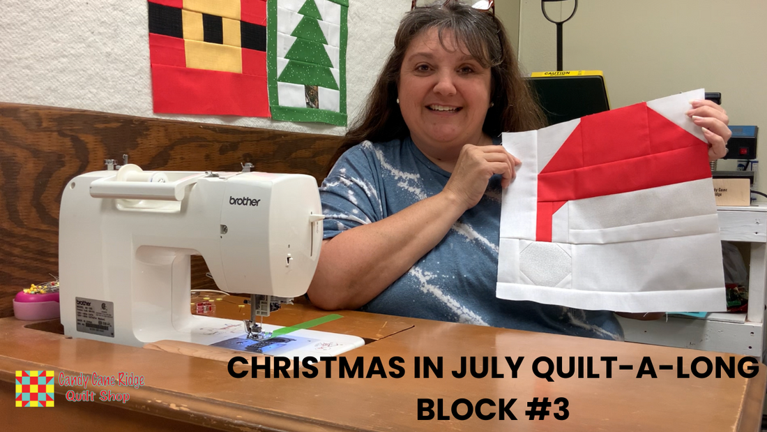 Santa Hat Quilt Block Tutorial with Free Pattern