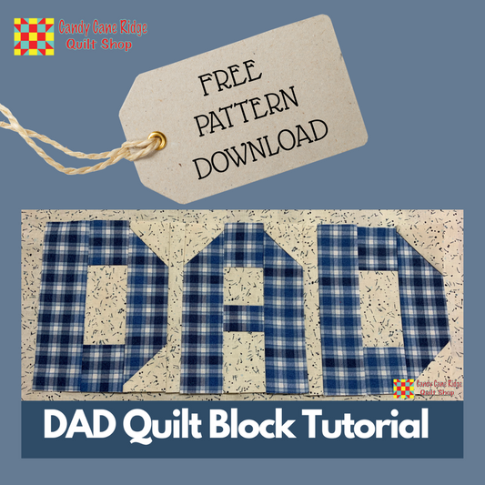 DAD Quilt Block Pattern