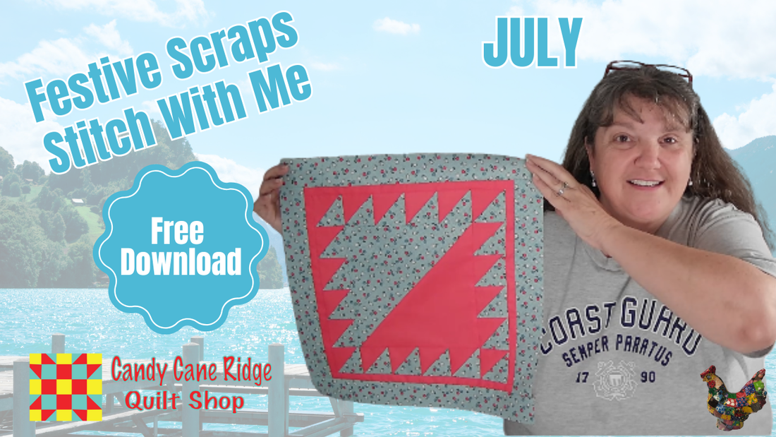 2026 A Year of Festive Scraps Stitch With Me- A Year of Scrap Quilting (2026)