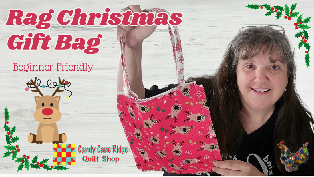Rag Christmas Gift Bag