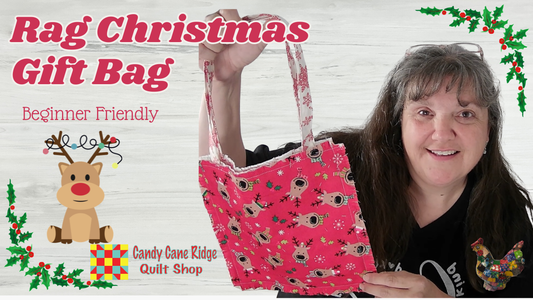 Rag Christmas Gift Bag