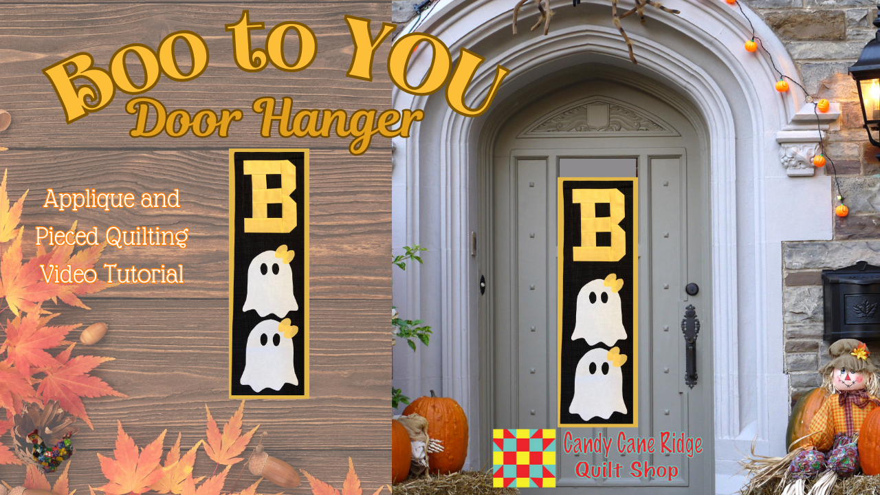 BOO to YOU Mini Quilt Door Hanger