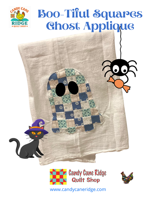 Boo-Tiful Squares Ghost Applique Pattern