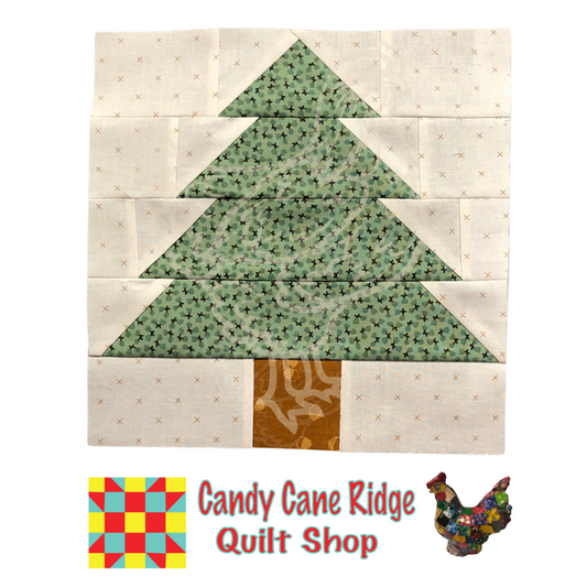 Christmas Tree Quilt Block for HOME Porch Quilt