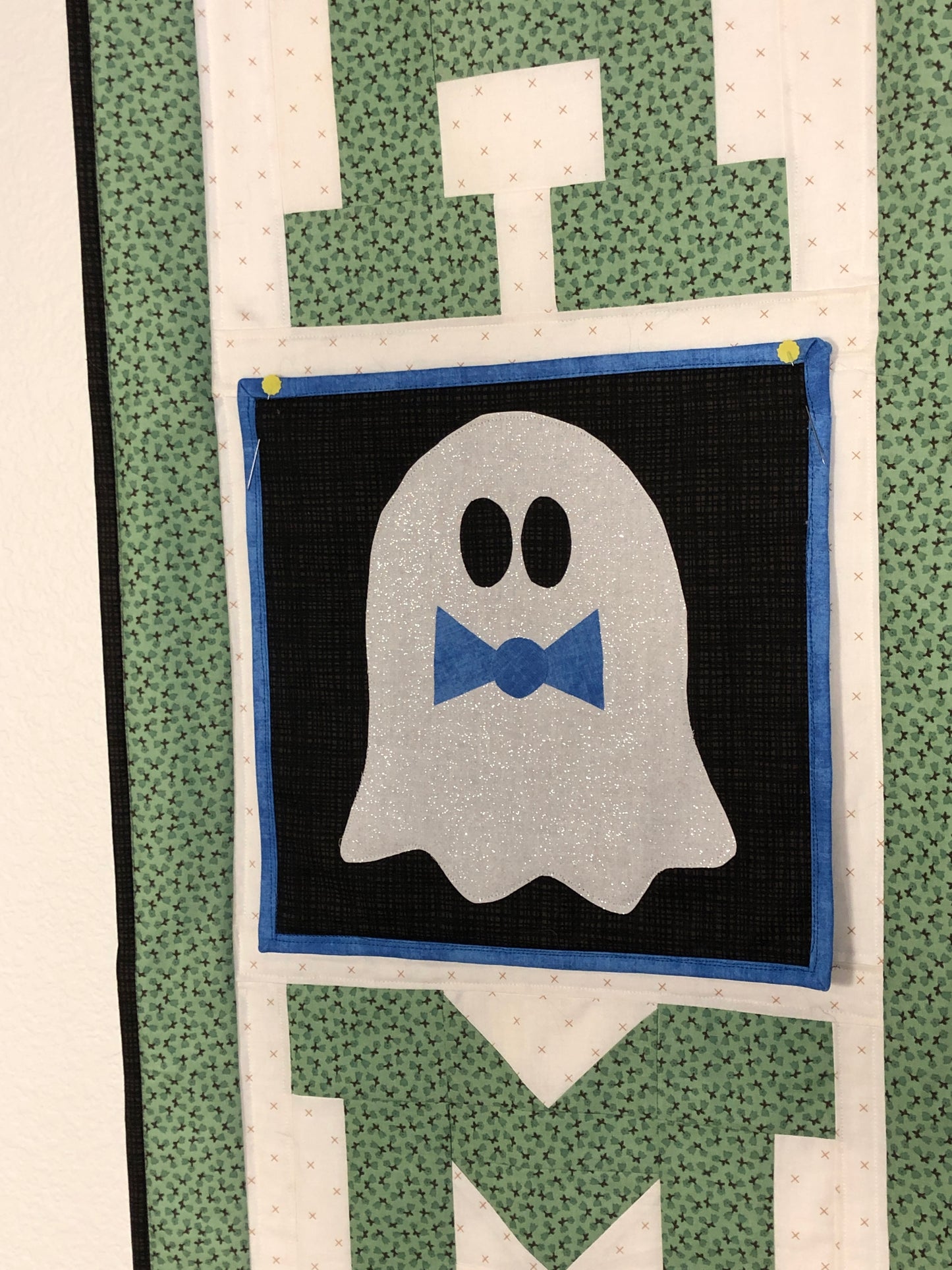 Ghost Applique Quilt Block for HOME Porch Quilt